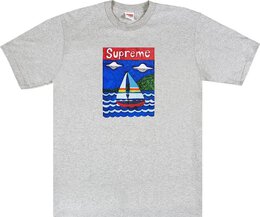 Supreme: Серая футболка  Sailboat