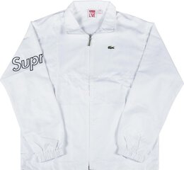 Supreme: Белая куртка  Lacoste