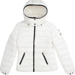 Moncler: Белый пуховик  Bady