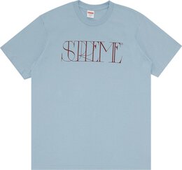 Supreme: Голубая футболка  Trademark