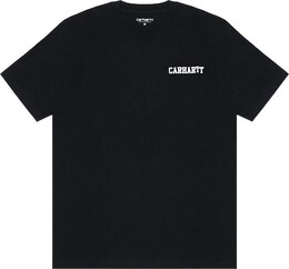 Carhartt WIP: Чёрная футболка  Script