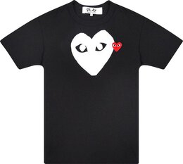 Comme Des Garçons Play: Чёрная футболка  Heart