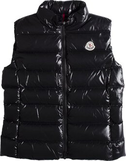 Moncler: Чёрный жилет  Ghany