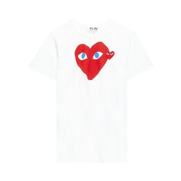 Comme Des Garçons Play: Белая футболка  Heart