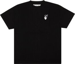 Off-White: Чёрная футболка  Cut Here