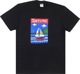 Supreme: Чёрная футболка  Sailboat