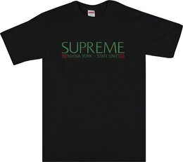 Supreme: Чёрная футболка  Nuova York