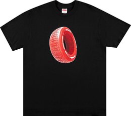 Supreme: Чёрная футболка  Tire