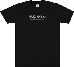 Supreme: Чёрная футболка  Shop