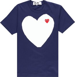 Comme Des Garçons Play: Синяя футболка  Heart