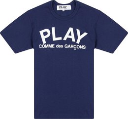 Comme Des Garçons Play: Синяя футболка 