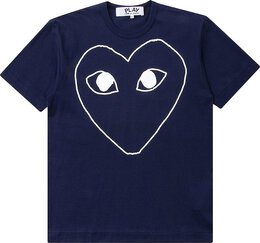 Comme Des Garçons Play: Синяя футболка  Heart