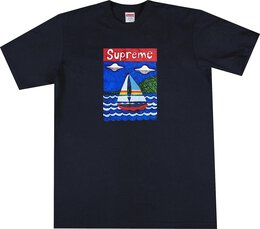 Supreme: Синяя футболка  Sailboat