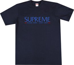 Supreme: Синяя футболка  Nuova York