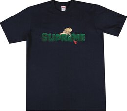 Supreme: Синяя футболка  Lizard