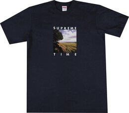 Supreme: Синяя футболка 