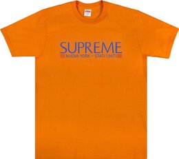 Supreme: Оранжевая футболка  Nuova York