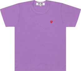 Comme Des Garçons Play: Фиолетовая футболка  Heart