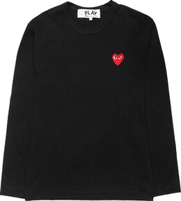 Comme Des Garçons Play: Чёрная футболка 