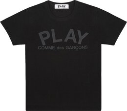 Comme Des Garçons Play: Чёрная футболка 