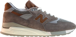 New Balance: Серые кроссовки 