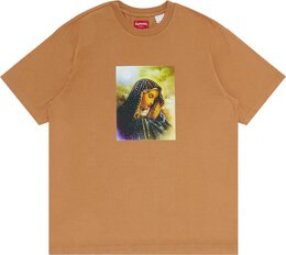 Supreme: Коричневая футболка 