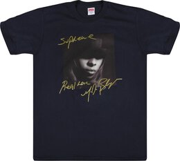 Supreme: Синяя футболка  Mary J Blige