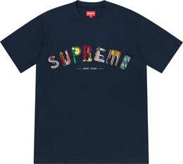 Supreme: Синяя футболка 