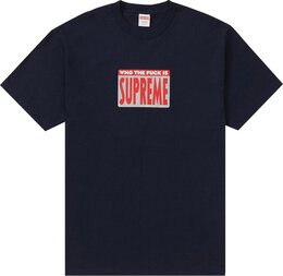 Supreme: Синяя футболка  Fuck