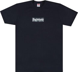 Supreme: Синяя футболка  Box Logo