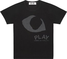 Comme Des Garçons Play: Чёрная футболка 