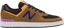 New Balance: Коричневые кроссовки  574