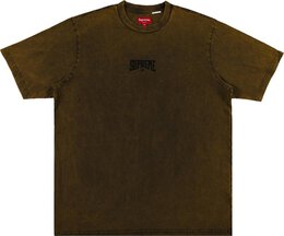 Supreme: Коричневая футболка 