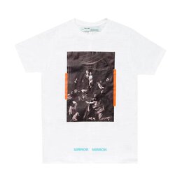 Off-White: Белая футболка  Caravaggio