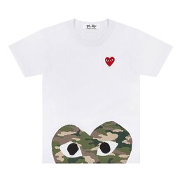 Comme Des Garçons Play: Белая футболка  Heart