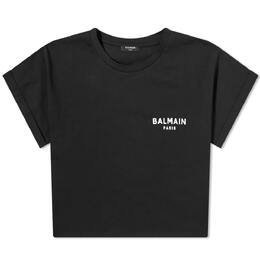 Balmain: Чёрная футболка