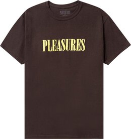 Pleasures: Коричневая футболка 