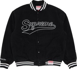 Supreme: Чёрная куртка  Mitchell Ness