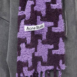 Acne Studios: Бордовый шарф 