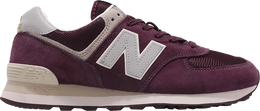 New Balance: Бордовые кроссовки  574