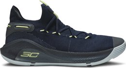 Under Armour: Синие кроссовки  Curry 6