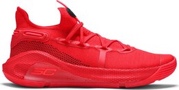 Under Armour: Красные кроссовки  Curry 6