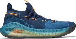 Under Armour: Синие кроссовки  Curry 6