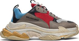 Balenciaga: Голубые кроссовки  Triple S