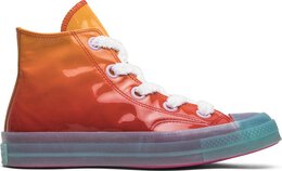 Converse: Оранжевые кроссовки  Chuck 70 Hi