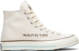 Converse: Бежевые кроссовки  Chuck 70 Hi