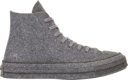 Converse: Серые кроссовки  Chuck 70 Hi