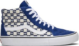 Vans: Голубые кеды  Sk8-Hi Pro