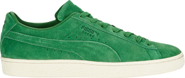 PUMA: Зелёные кроссовки  Suede Classic