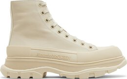 Alexander McQueen: Бежевые кроссовки  Tread Slick